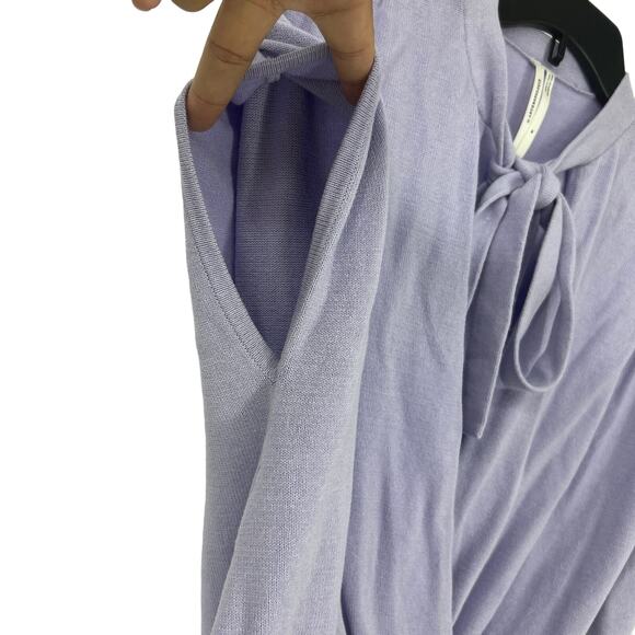 Anthropologie Rambuteau Lavender Purple V Neck Surplus Sweater Shell Medium - Picture 5 of 12